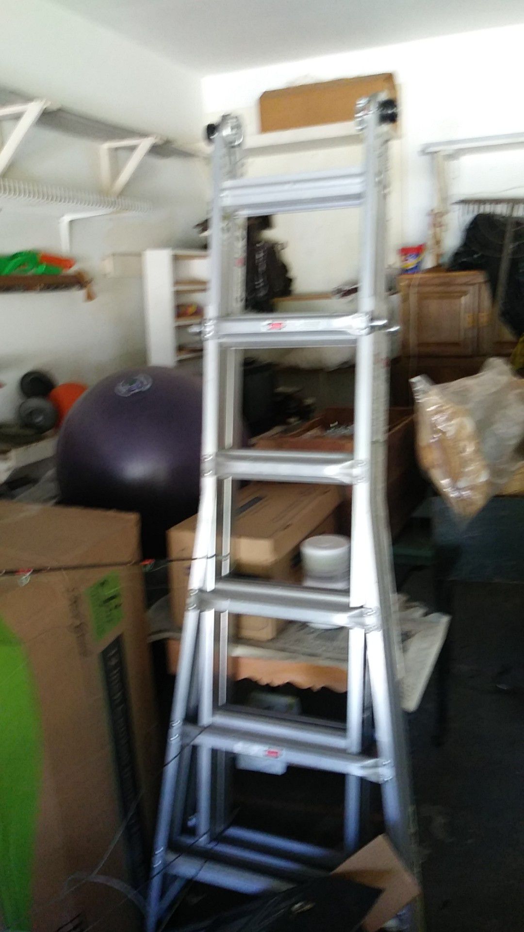 24 ft folding ladder.