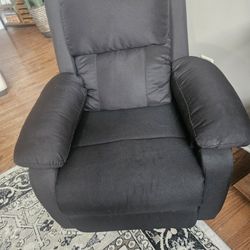 Black Swivel, Reclining  Chair