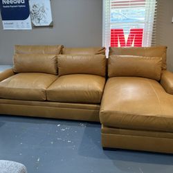 New Leather Sectional 