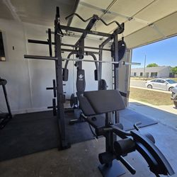 Smith Machine 2001 | Multi-Use Adj Bench | Gym Equipment | Fitness | Squat Rack | Excercise |🔴WEIGHTS AND BARBELL SOLD SEPARATELY 🔴 FREE DELIVERY 🚚