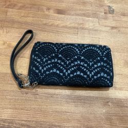Black Lace Wristlet Wallet