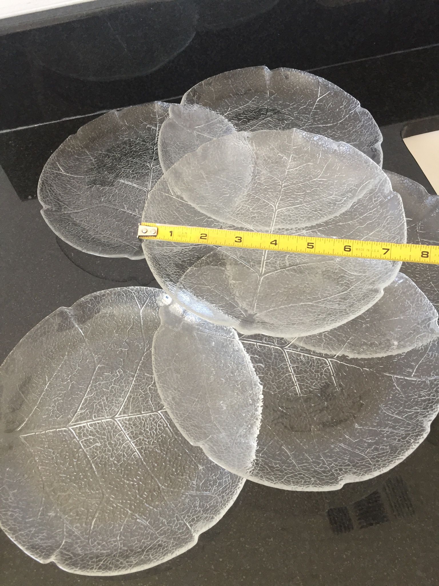 Vintage Glass Cabbage Plates