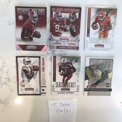 Lot Of 6 2015 Panini Contender Football Cards: Hopkins, Cooper, Parker