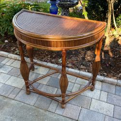 Rattan Wicker Foyer Table