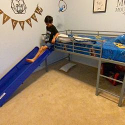 Twin Size Bed Frame With Slide