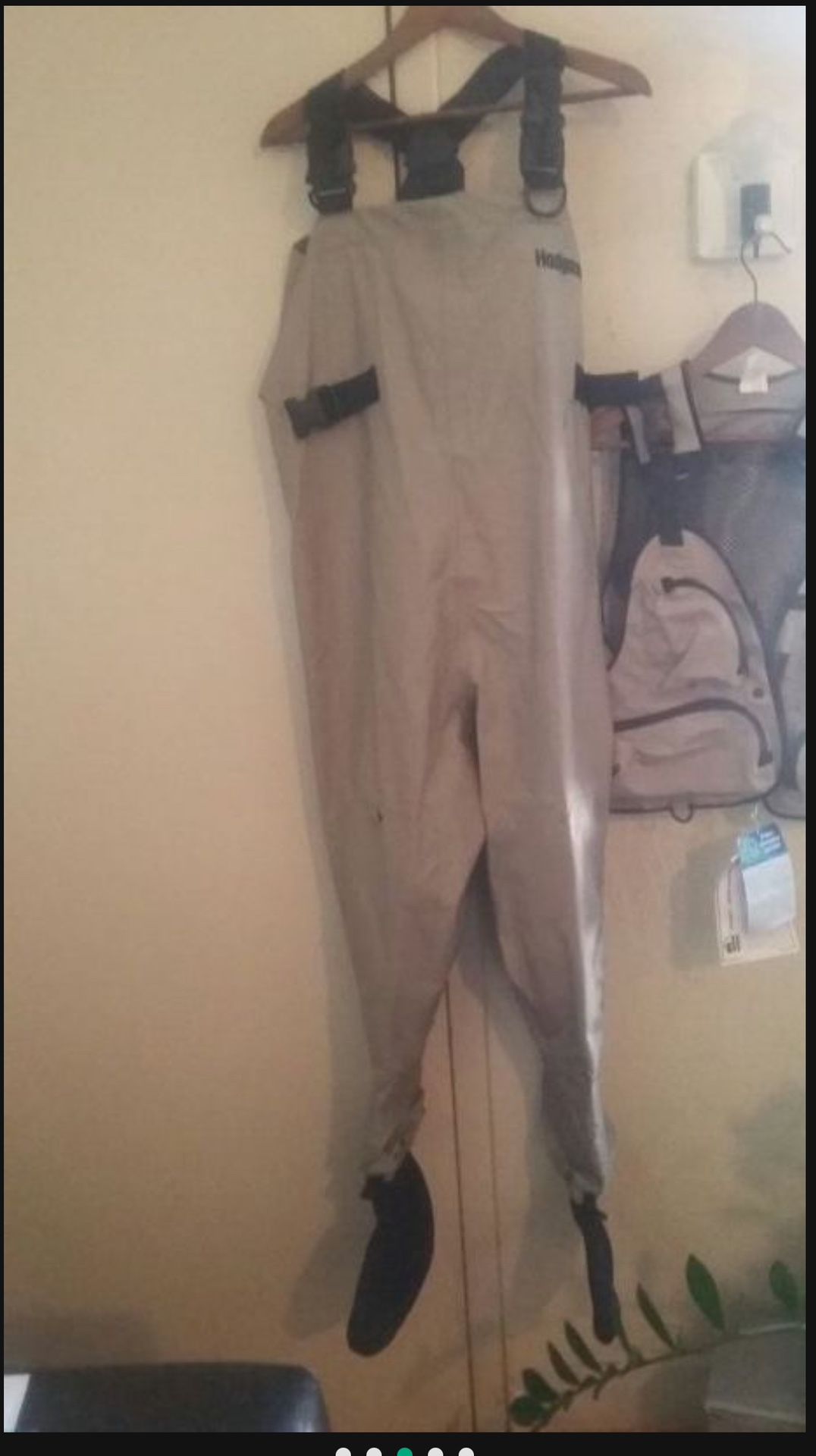 Hodgman Wader suit, boot, and pole hoster