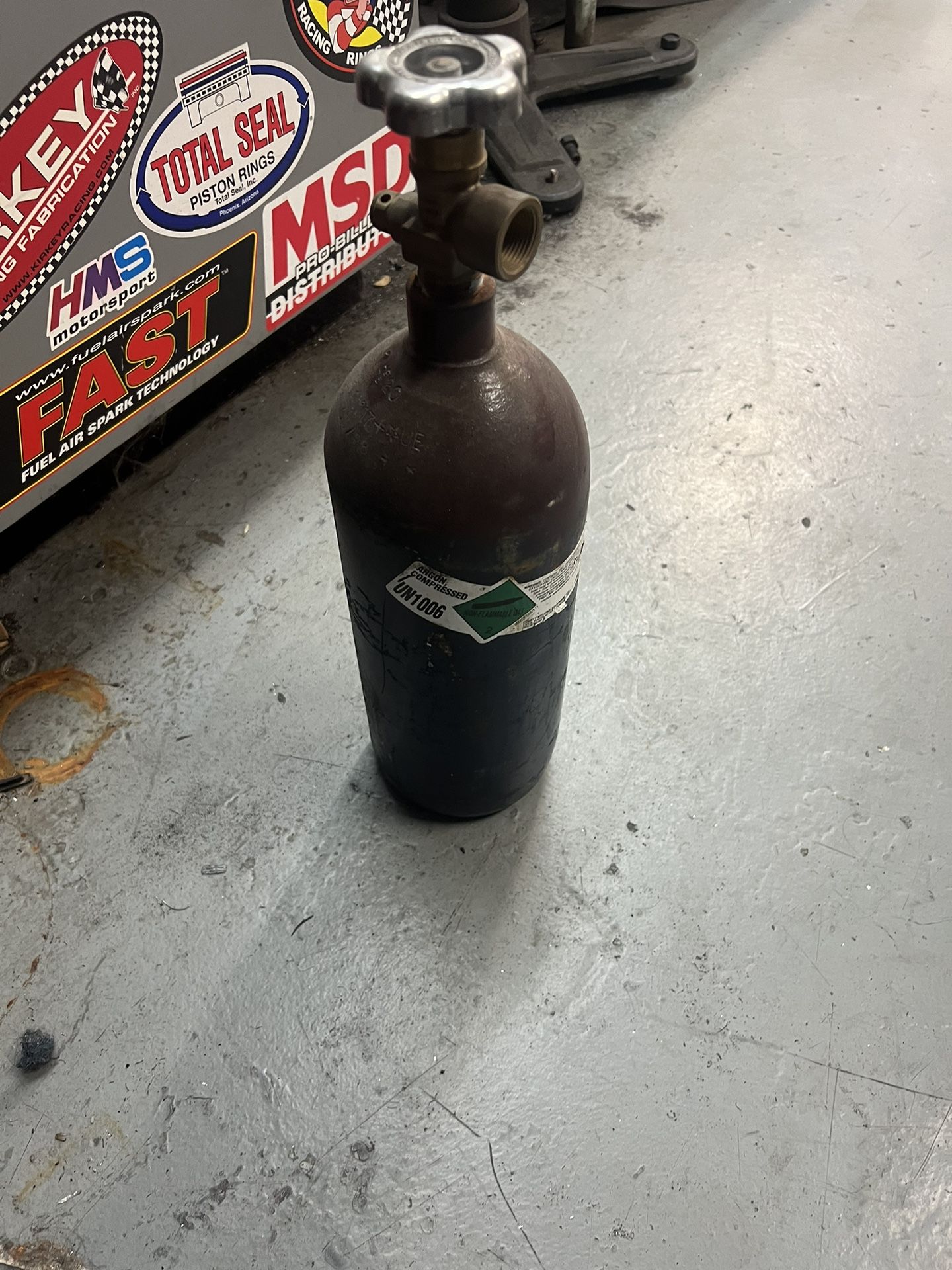 Argon Tank. Small Size. Has Argon In It