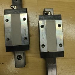 THK SHS20 Linear Rails And Bearing Block. Lot of 2