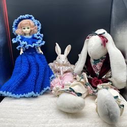 Three Collectible Dolls