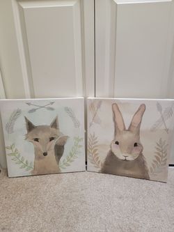 Nursery Animals Art, nursery decor