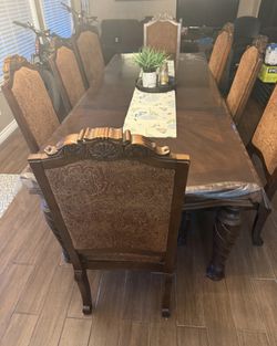 Dining table and chairs