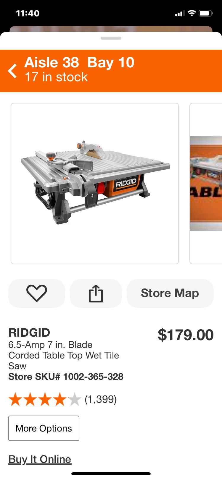Ridgid 7 Inch Table Top Wet Tile Saw Electric Brand New 🆕 In South Scottsdale 