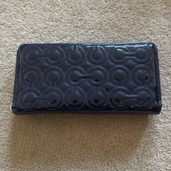 Coach Wallet Dark Blue