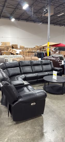 Premium Power Recliner Sectional with Touch Control and Bluetooth and LED Lights  (2.8)
