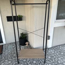 Freestanding Coat Or Clothing Rack Storage