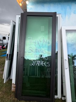 74x94 sliding doors impacto