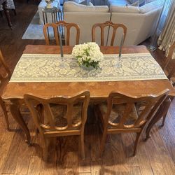 French Country Table and 6 Chairs