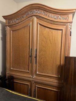 Custom made 100% wood Armoire