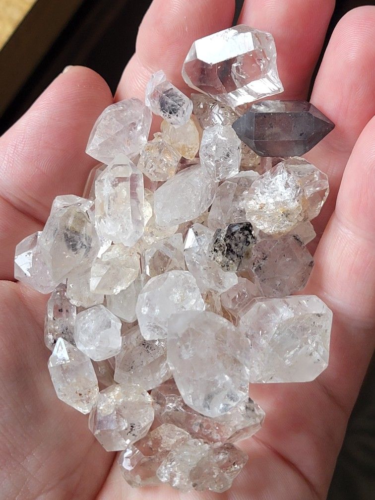 2pcs. Herkimer Diamond Crystal Lot 40ctw 