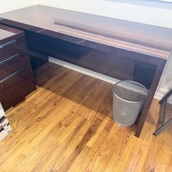 Gorgeous, high end desk, credenza, and file cabinet