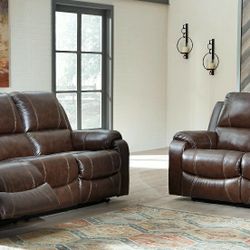 Rackingburg Mahogany Power Reclining Set

