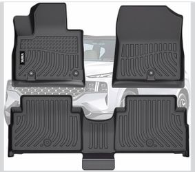 VIWIK Floor Mats for 2021-2023 Santa FE (Only Hybrid), Car Mats All Weather Protection Custom Floor Liners Full Set Include 1st and 2nd Row Front & Re
