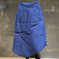 Cotton Candy Sheer Blue High Low Skirt, S