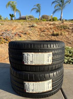 BRAND NEW 245/35ZR18 Yokohama ADVAN Sport V107 Tires 245-35-18 245 35 18 Like Michelin Pilot 4S!