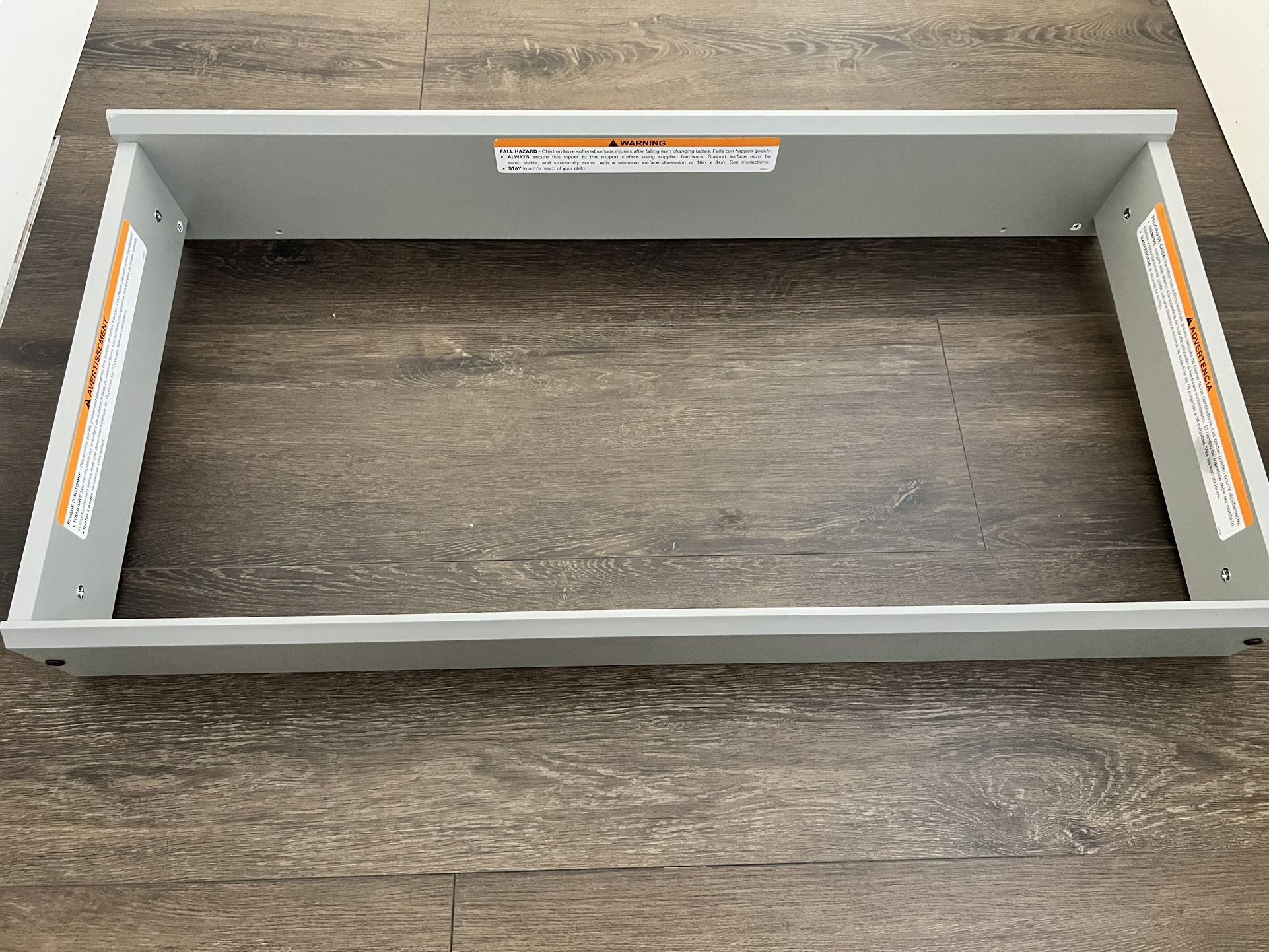 Changing Topper in Pebble Gray