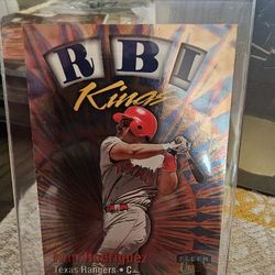 Ivan Rodriguez 1999 Fleer Ultra RBI Kings Insert Baseball Card 