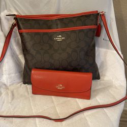 Coach Crossbody And Wallet