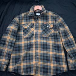 Matix Sherpa Flannel Jacket – Yellow – Size L