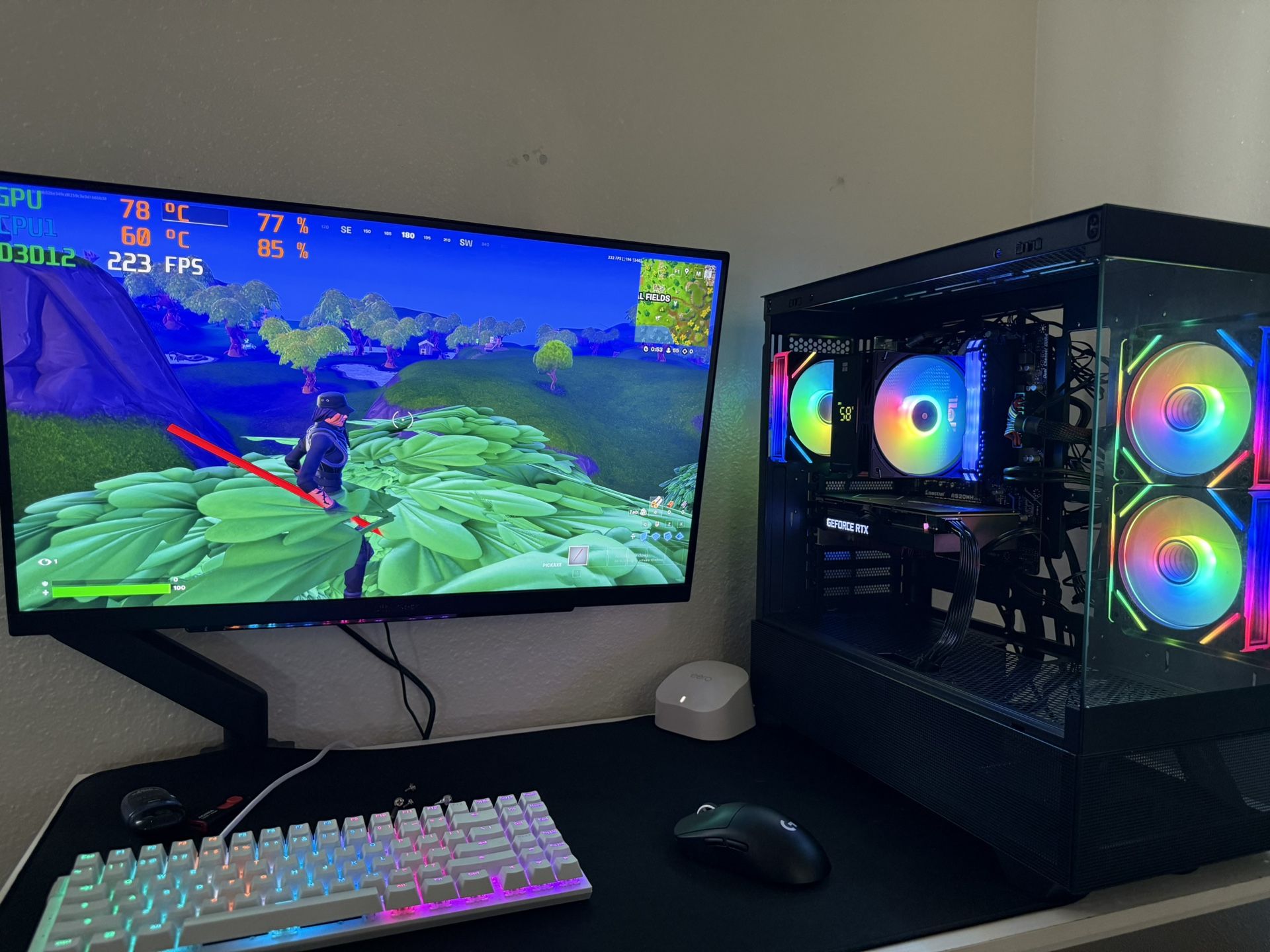 Black Gaming Pc Computer Desktop RTX