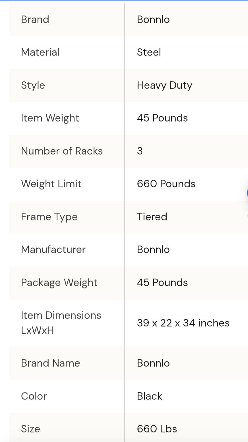 Bonnlo Dumbbell Rack