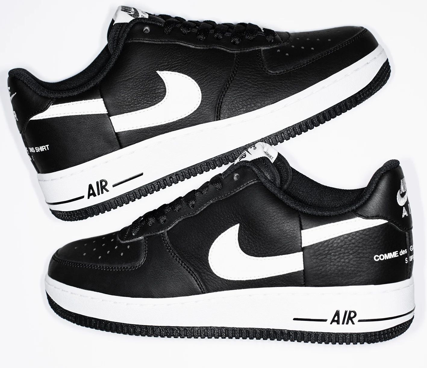 Nike Supreme x Comme des Garçons x Air Force 1 Low Black VNDS (2018)