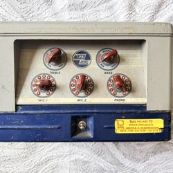 Late 1950s Masco MA - 17N Guitar Tube Amp Head 