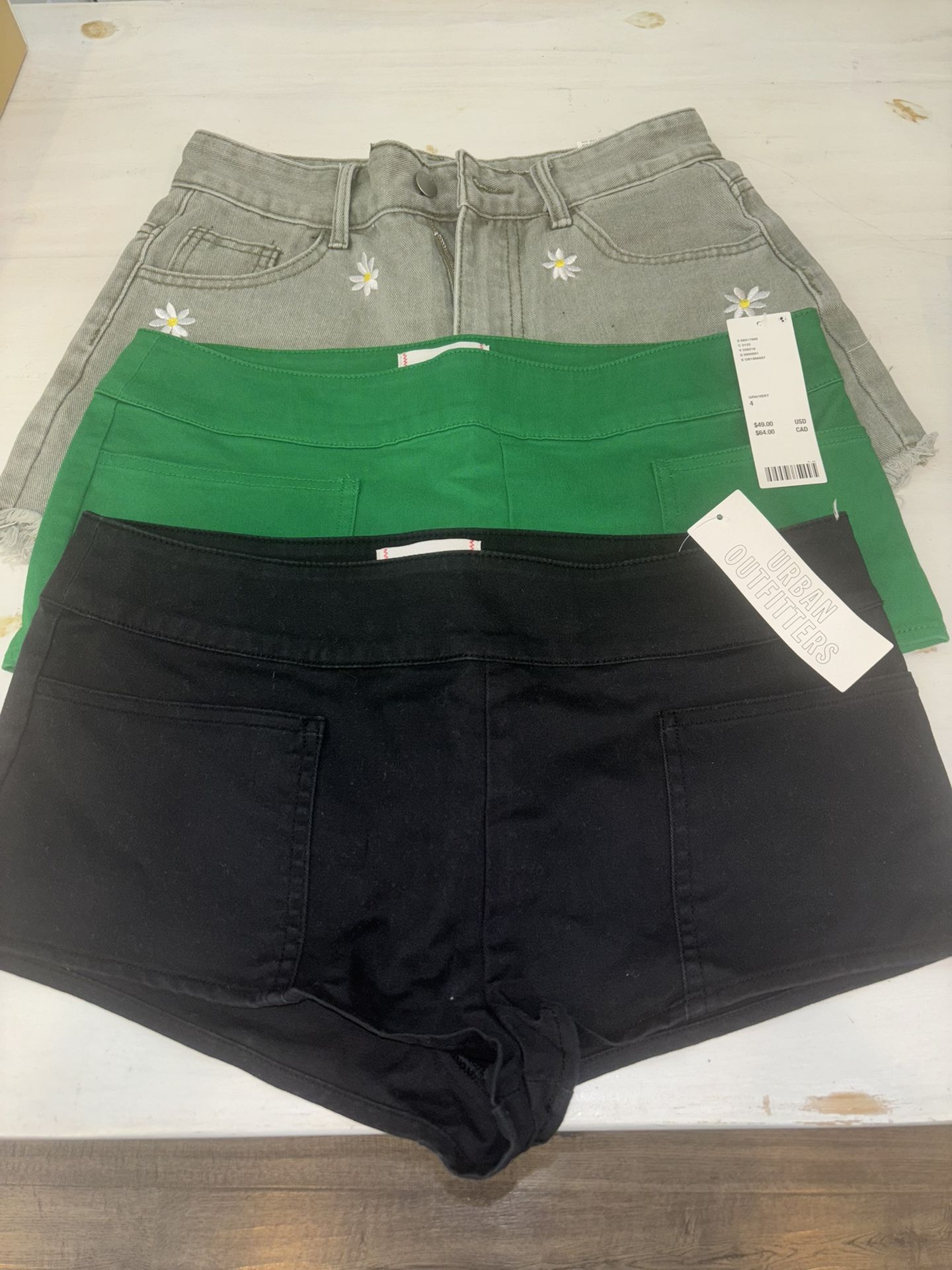 2 Pairs Urban Outfitters, 1pair SHEIN Very Short Shorts