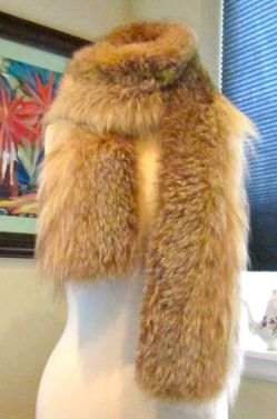 Fur scarf ....vest and leg warmers.... 9 diff colors avail