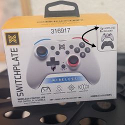 Nintendo Switch To Wireless Controller To Face Plates Included Unopened Box Sealed