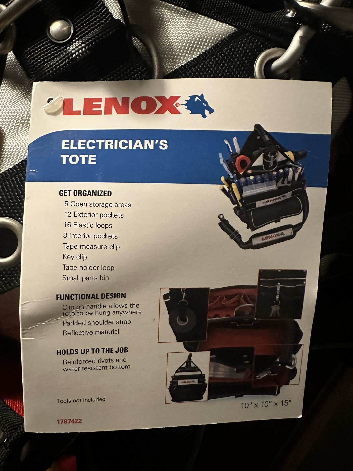 Lenox Tool Bag, New, Never Used