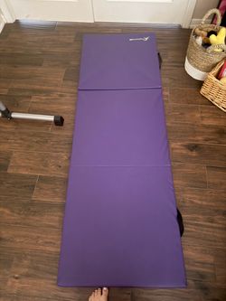 purple gymnastics mat