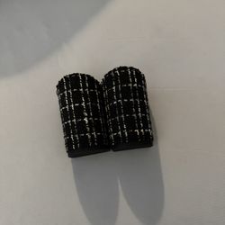 Pashion footwear Black Tweed 4in Heel Kit 