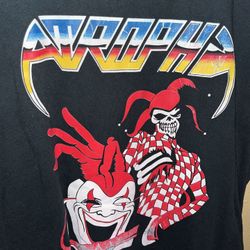 Vintage Y2K Band Tee Shirt Concert Atrophy Thrash Psycho Killer Clowns