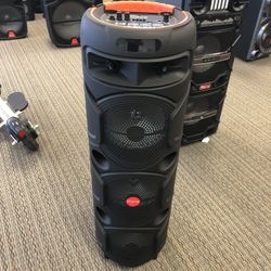 Triple Eight Inch Rechargeable Bluetooth Speaker/aux/fm/USB And SD Port/microphone For Karaoke/brand New!!