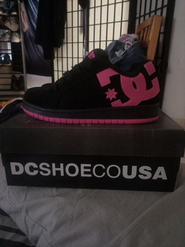 Brand New Pink/Black DC Size 6.5
