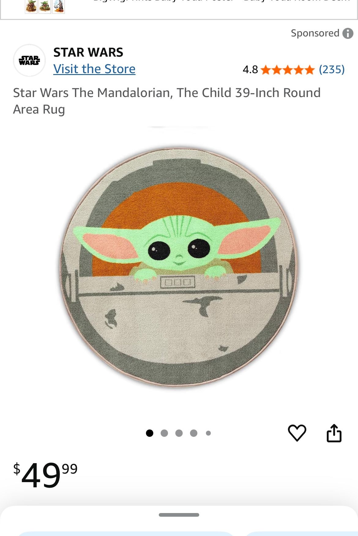 Baby Yoda Rug