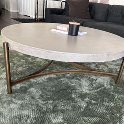 Living Spaces Concrete Coffee Table 