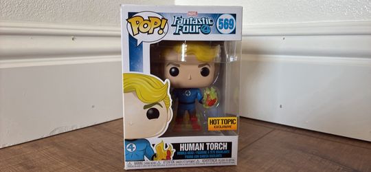 Funko Pop! Marvel Fantastic Four Human Torch #569 Hot Topic Exclusive