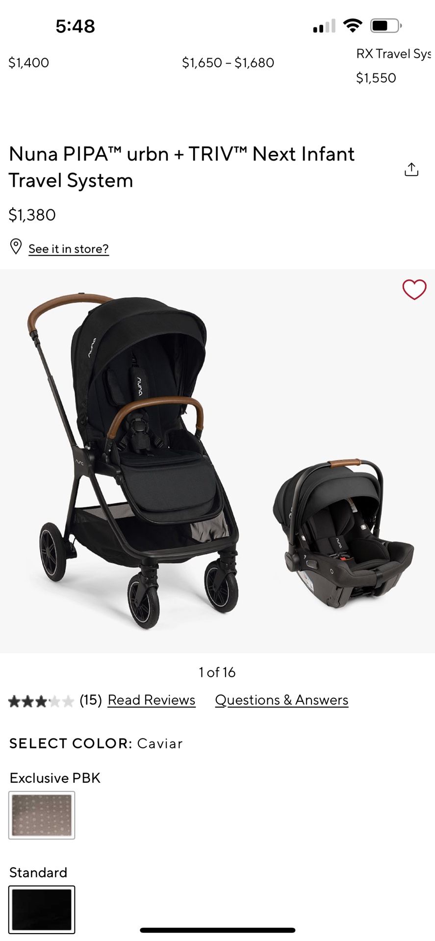 Nuna PIPA™ urbn + TRIV™ Next Infant Travel System