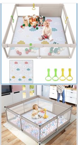 Gray Play Pin w/ mat